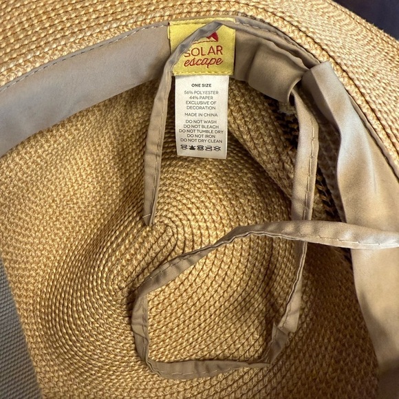 Women's Tan Sun Hat - Picture 3 of 5